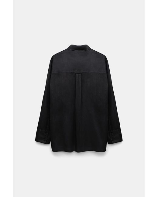 Dorothee Schumacher Black Oversized Shirt In Cotton Voile