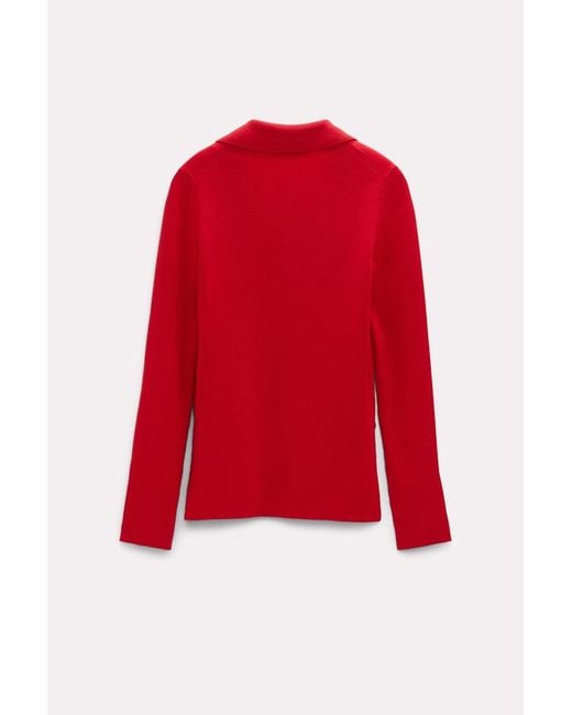 Dorothee Schumacher Red Sweater With A Deep Turtleneck