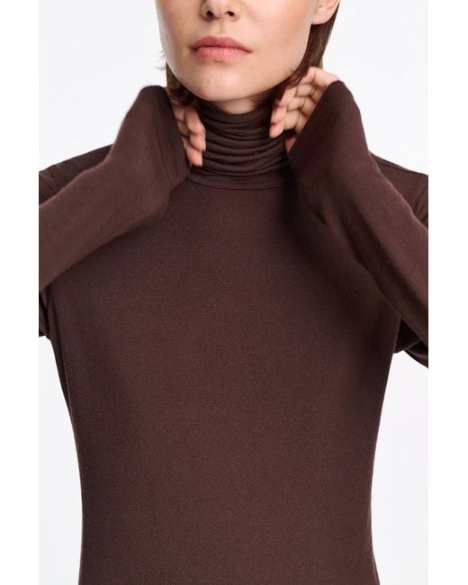 Dorothee Schumacher Brown Softes Longsleeve mit Rollkragen