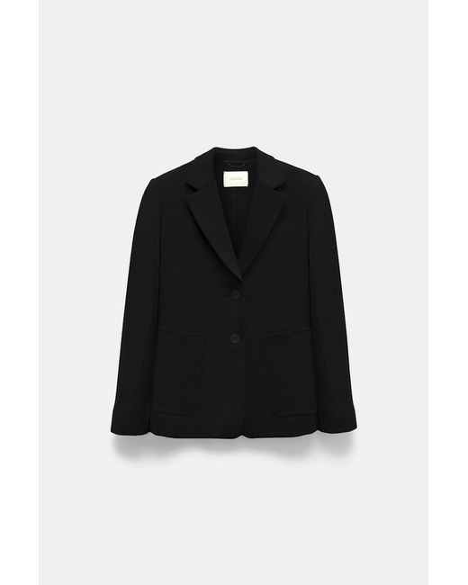 Dorothee Schumacher Black Punto Milano Jersey Blazer