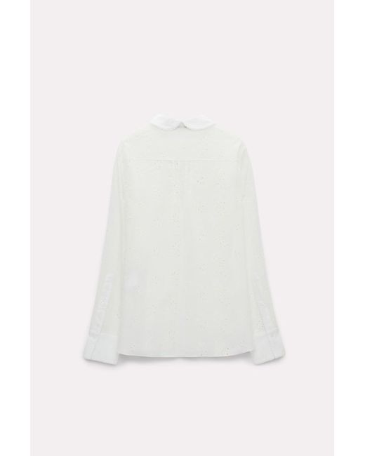 Dorothee Schumacher White Blouse In Broderie Anglaise