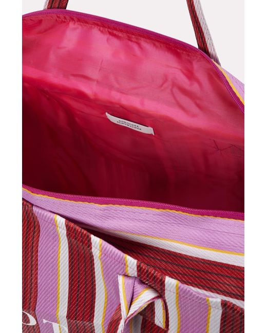 Dorothee Schumacher Red Striped Tote Made From Recycled Plastic
