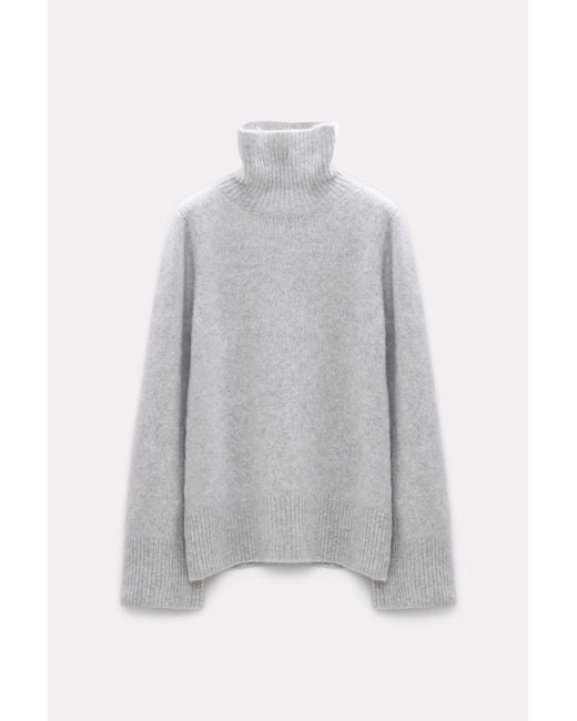Dorothee Schumacher Gray Soft Cashmere Silk Sweater