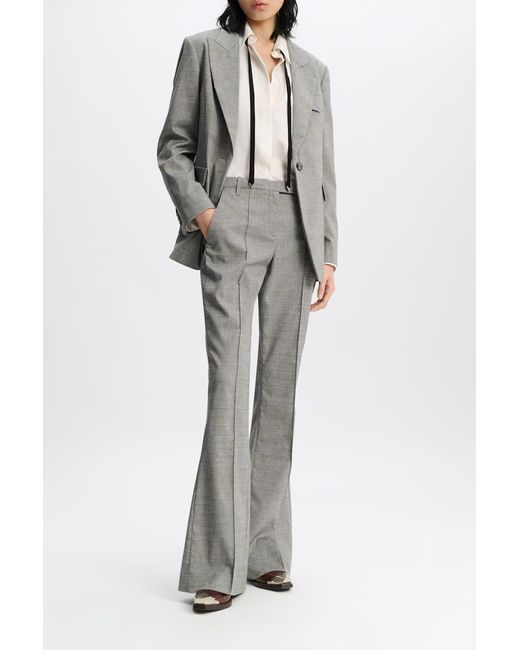 Dorothee Schumacher Gray Tailored Blazer With Western-style Pockets