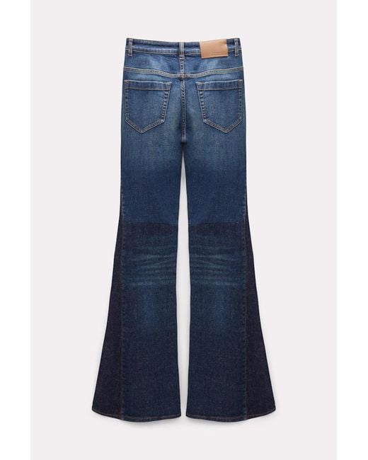 Dorothee Schumacher Blue Flared Jeans With Patches