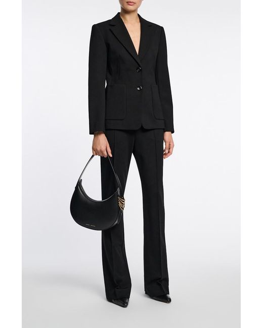 Dorothee Schumacher Black Punto Milano Jersey Blazer