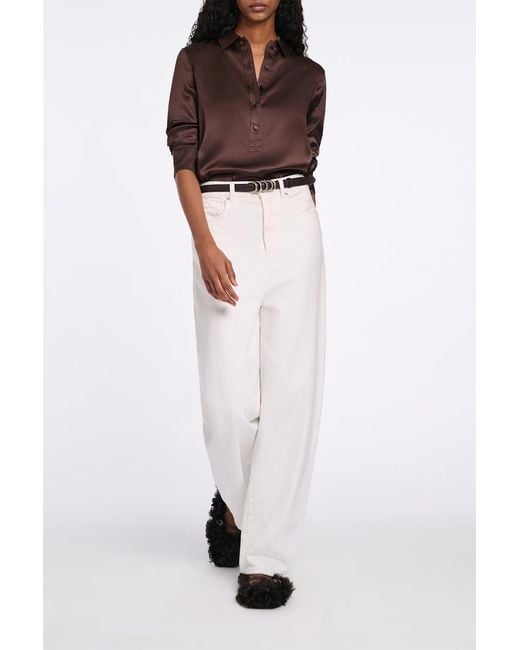 Dorothee Schumacher Brown Popover Blouse