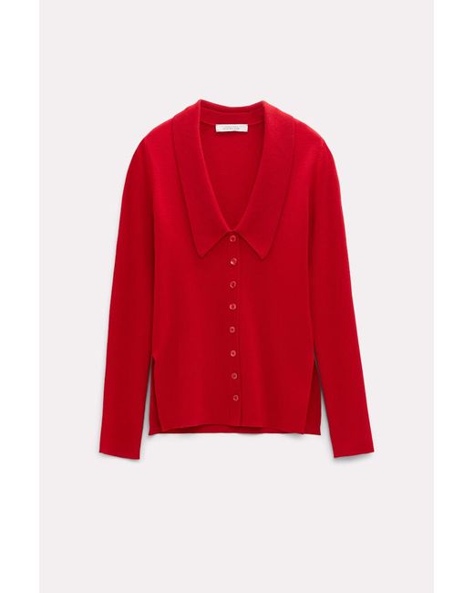 Dorothee Schumacher Red Sweater With A Deep Turtleneck