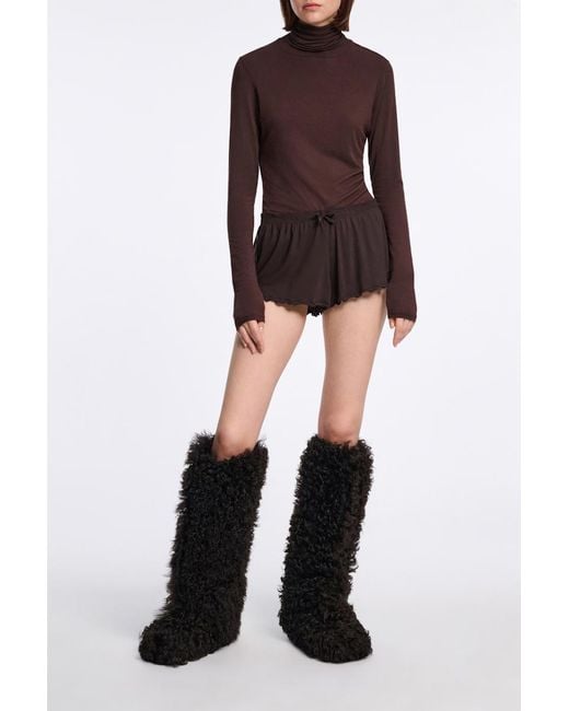 Dorothee Schumacher Brown Softes Longsleeve mit Rollkragen