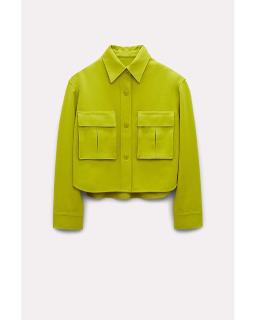 Dorothee Schumacher Yellow Shirt-style Jacket In Punto Milano