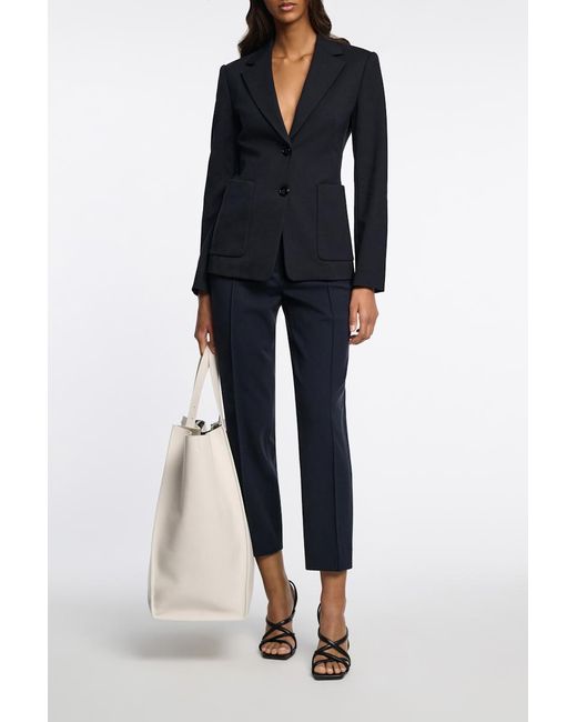 Dorothee Schumacher Blue Punto Milano Jersey Blazer
