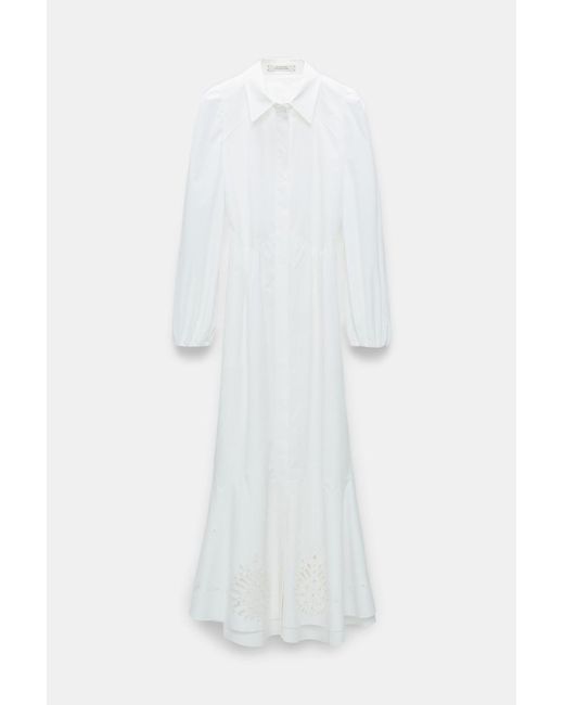 Dorothee Schumacher White Cotton Poplin Shirtdress