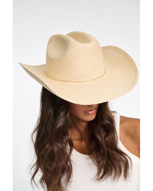 Dorothee Schumacher Natural Toquilla Straw Cowboy Hat