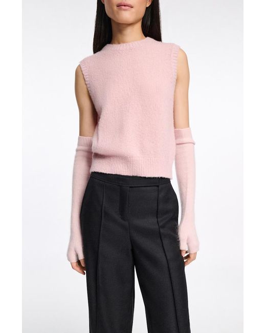 Dorothee Schumacher Pink Fluffy Handschuhe aus Merino und Kaschmir