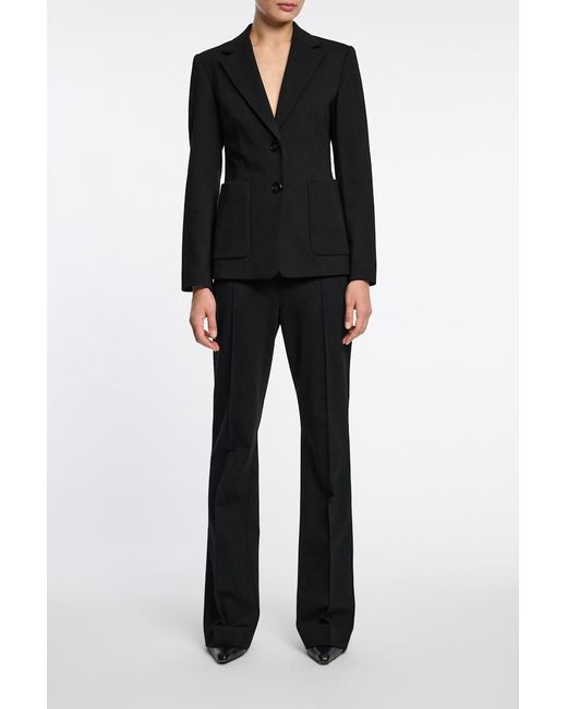 Dorothee Schumacher Black Punto Milano Jersey Blazer
