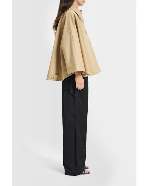 Dorothee Schumacher Natural Cape With Patch Pockets