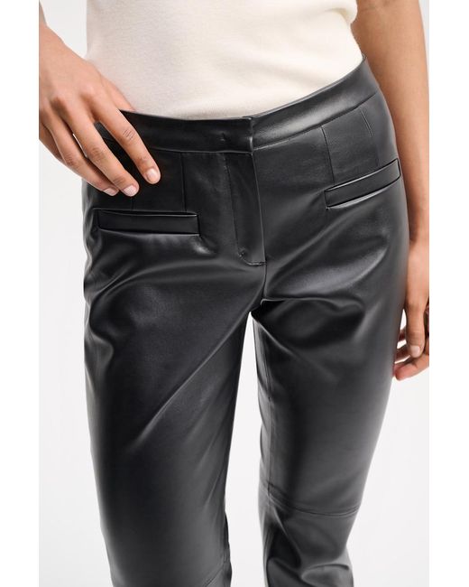 Dorothee Schumacher Black Shiny Eco Leather Pants