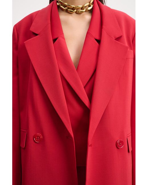 Dorothee Schumacher Red Halterneck Waistcoat