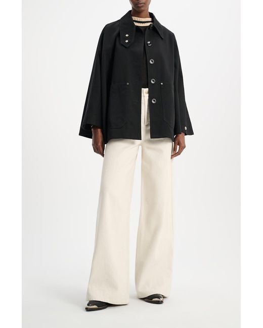 Dorothee Schumacher Black Cape With Patch Pockets