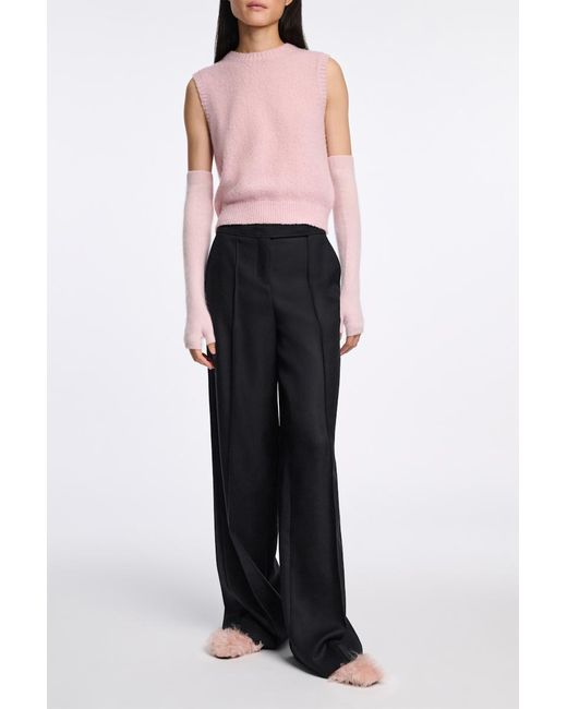 Dorothee Schumacher Pink Fluffy Handschuhe aus Merino und Kaschmir