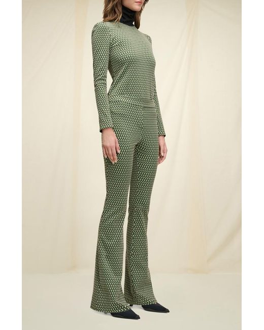 Dorothee Schumacher Green Long Sleeve Top With Graphic Print