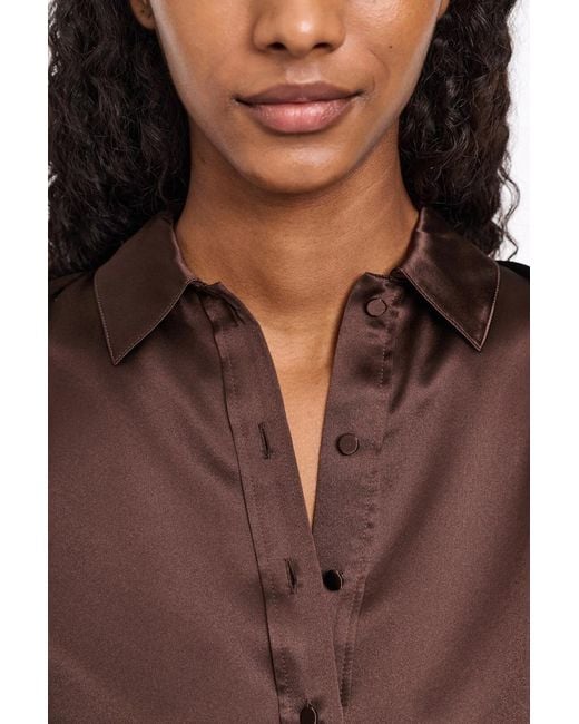 Dorothee Schumacher Brown Popover Blouse