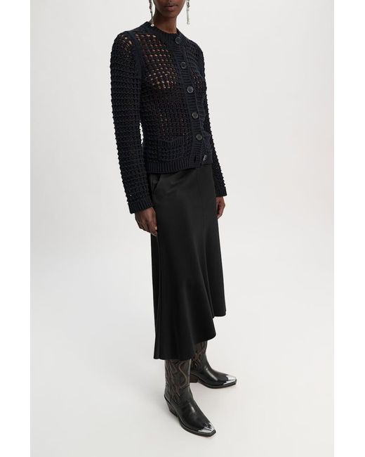 Dorothee Schumacher Black Punto Milano Skirt With Western Details