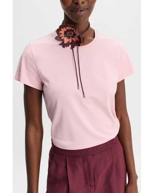 Dorothee Schumacher Pink T-Shirt mit gedoppelten Ärmeln