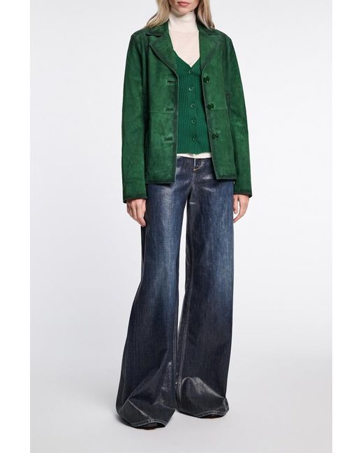 Dorothee Schumacher Green Cardigan aus Wolle-Seide Mix