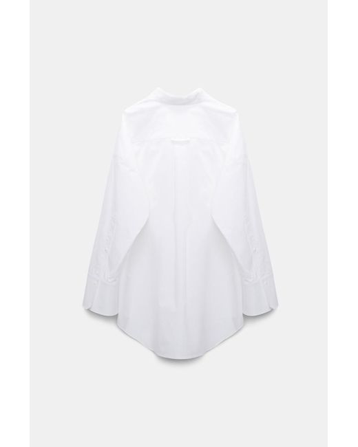 Dorothee Schumacher White Oversized Cotton-poplin Shirt With Broderie Anglaise