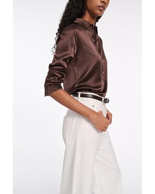 Dorothee Schumacher Brown Popover Blouse