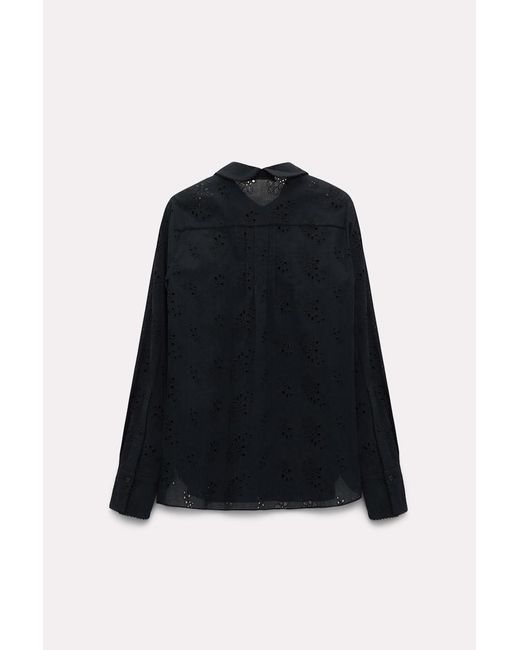 Dorothee Schumacher Black Blouse In Broderie Anglaise