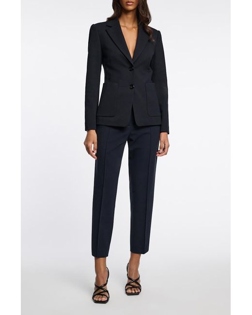 Dorothee Schumacher Blue Punto Milano Jersey Blazer