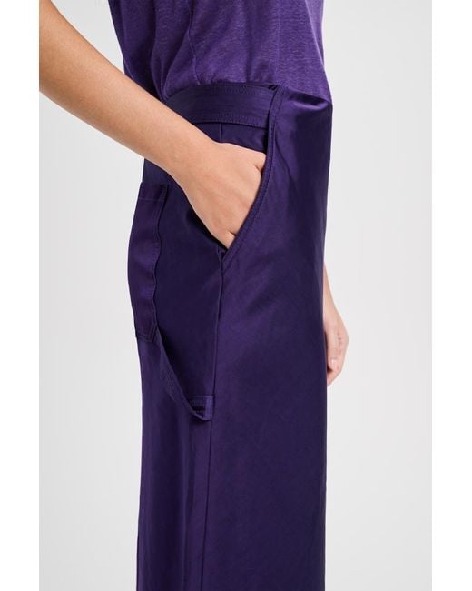Dorothee Schumacher Purple Slouchy Pencil Skirt
