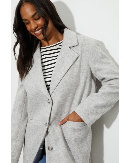 Dorothy perkins grey clearance coat