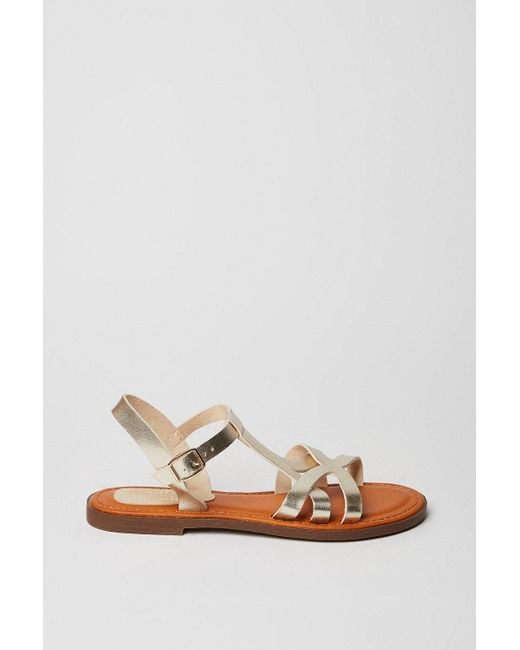 Dorothy Perkins White Good For The Sole: Megan Flexi Sole Flat Sandals