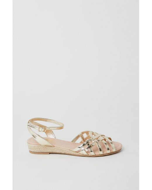 Dorothy Perkins Pink Good For The Sole: Wide Fit Rhian Lattice Micro Wedges