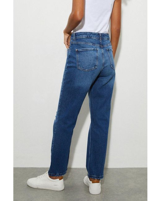 Dorothy Perkins Blue Straight Jeans
