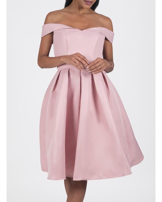 Chi Chi Pink Bardot Dress Flash Sales ...