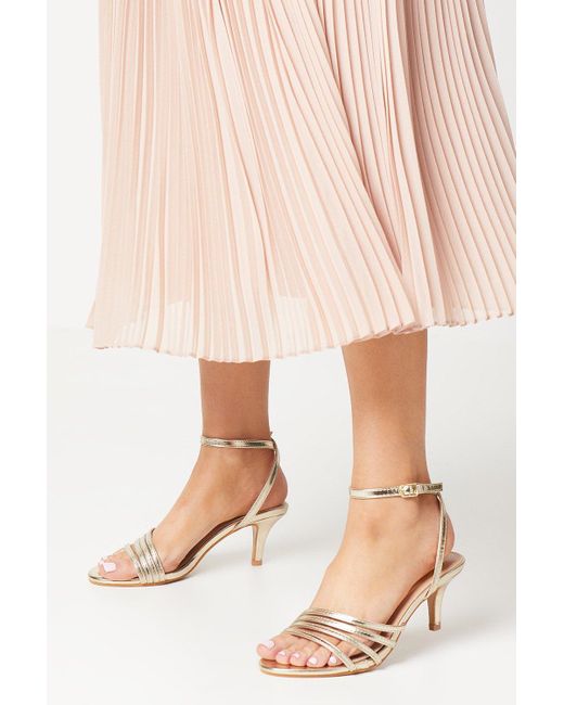 Dorothy Perkins Pink Good For The Sole: Wide Sana Strappy Heeled Sandals