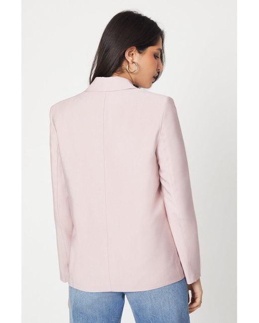 Dorothy Perkins Pink Double Breasted Blazer