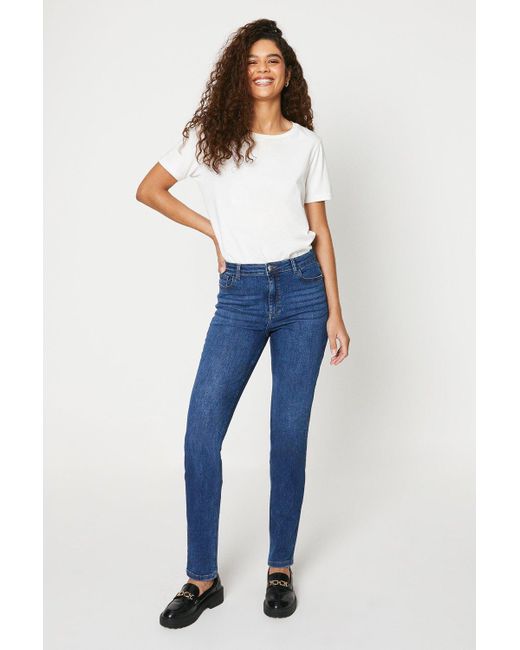Dorothy Perkins Blue Tall Comfort Stretch Slim Jeans