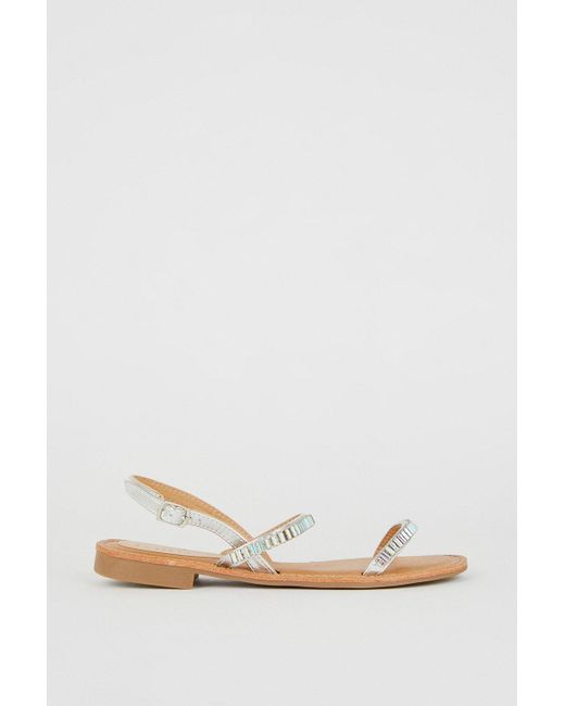 Dorothy Perkins Blue Faith: Mimi Sparkly Barely There Flat Sandals