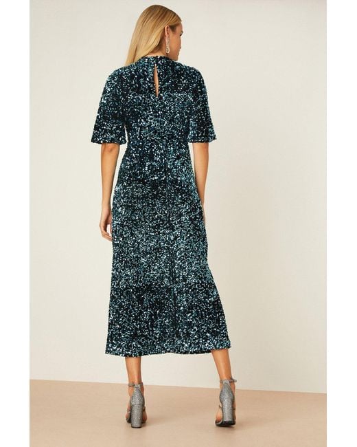 Dorothy perkins blue sequin cheap dress