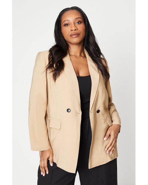 Dorothy Perkins Natural Curve Double Breasted Blazer