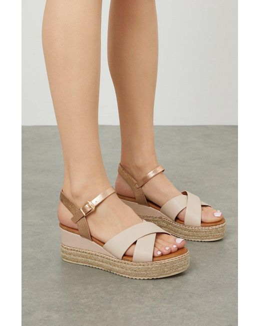 Dorothy Perkins Pink Wide Fit Relly Comfort Wedges