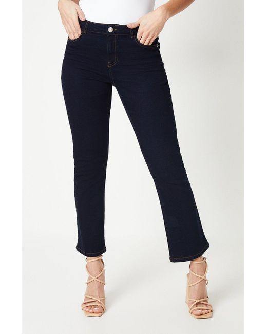 Dorothy Perkins Blue Petite Comfort Stretch Bootcut Jeans