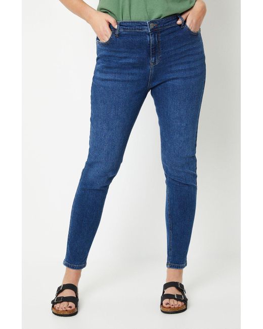 Dorothy Perkins Blue Curve Comfort Stretch Skinny Jeans