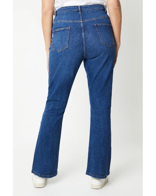 Dorothy Perkins Blue Curve Comfort Stretch Bootcut Jeans