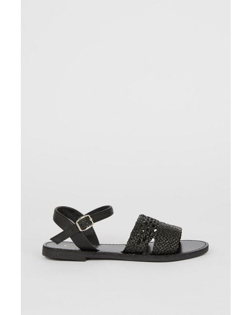 Two piece shop flat sandals
